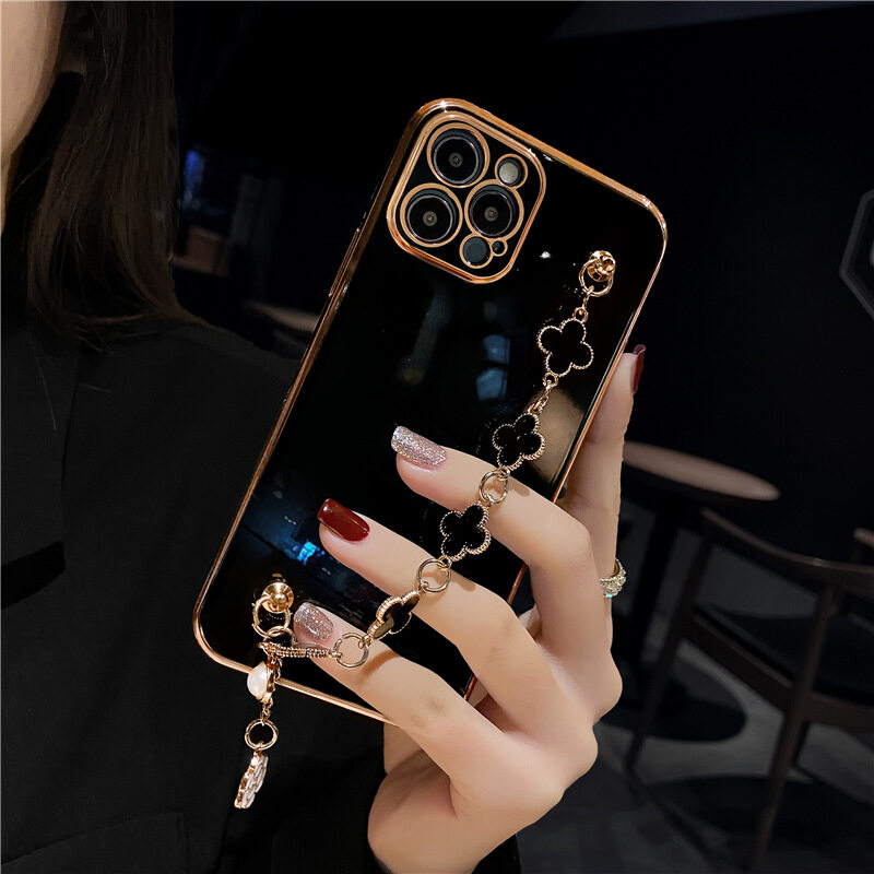iPhone16Pro Max対応スマホケース｜ファッショナブル・クローバー・ブレスレット・14・iPhone15・保護ケース・1312・クリエイティブ|undefined