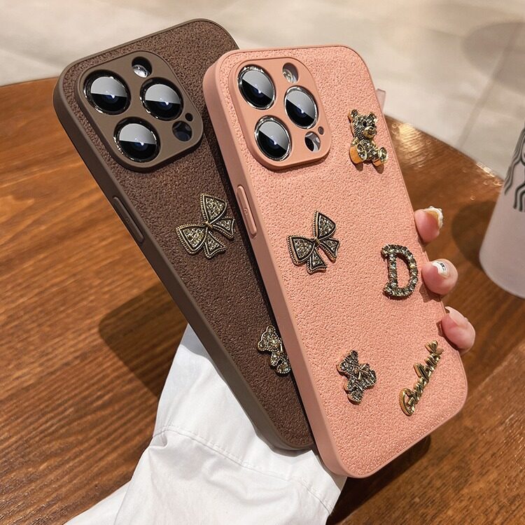 iPhone15スマホケース｜新作・レザー風・レトロ・クマ・iPhone13用・保護ケース・iPhone14 Pro Max用|undefined
