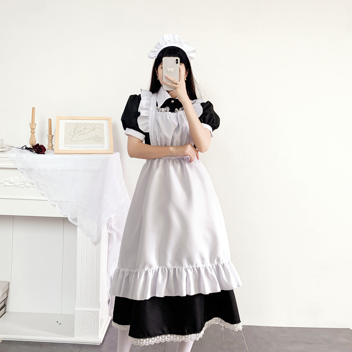 メイド服｜ロングドレス・コスプレ・可愛い・制服・ドレス|undefined