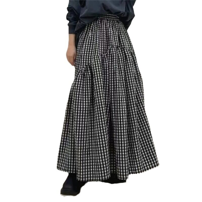 スカート｜デザイン感・レトロ・ハイウエスト・マーメイド・大フレア・ロング・無地|undefined