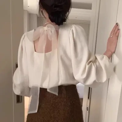 トップス｜シック・秋・バックリボン・蝶結び・オシャレ