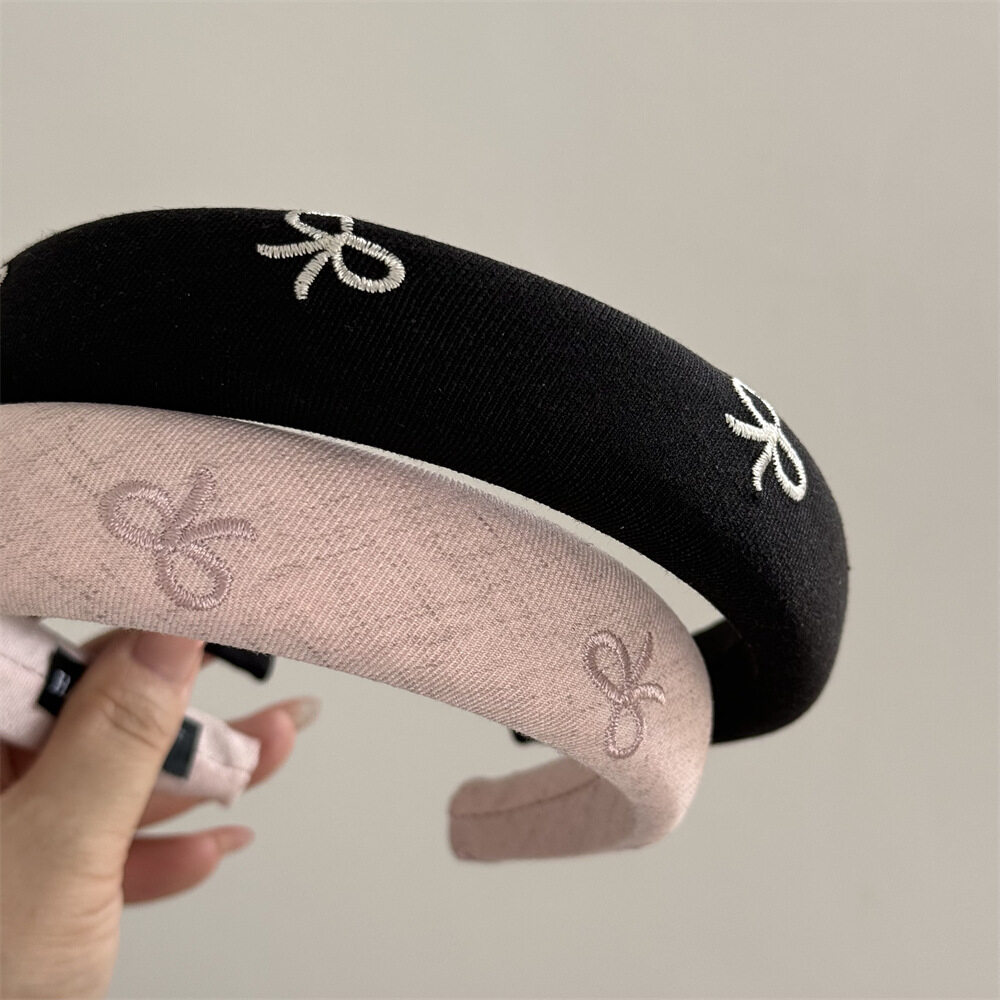 カチューシャ｜刺繍・バタフライリボン・ヘアバンド・スポンジ・新作・ヘアアクセサリー・おしゃれ|undefined