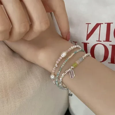 YOOYOOTOWN ブレスレット｜クリスタル・パール・スリーピング・シルバー・レトロ・個性的・ファッション