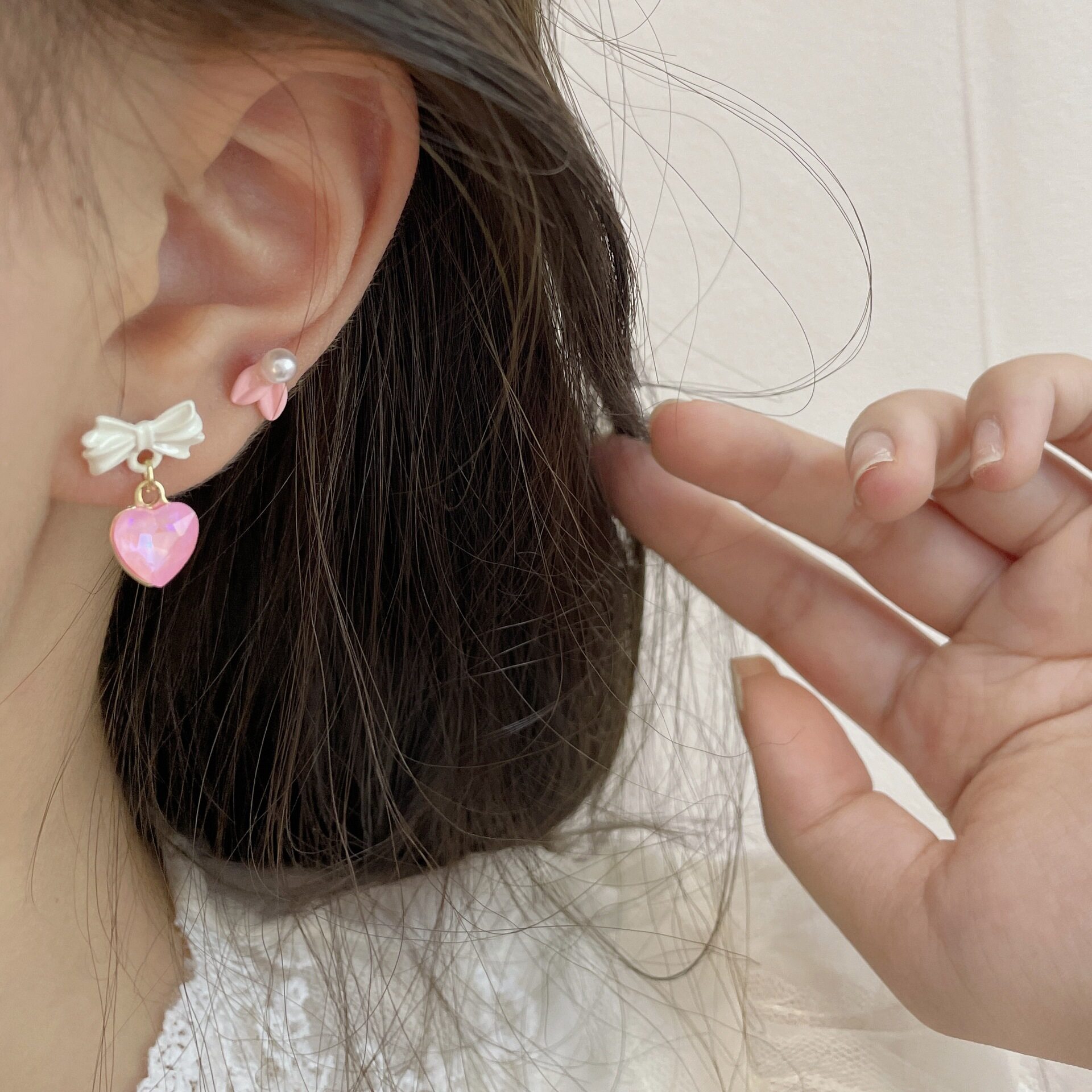 ピアスセット ｜ シルバーピアス・6点セット・小さくてかわいい・学生向け・森系・清新・甘い|undefined