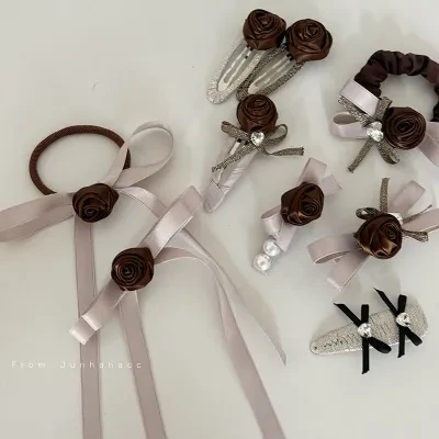 YOOYOOTOWN ヘアクリップ｜ヘアゴム・フラワー・バラ・リボン・ヘアアクセサリー・おしゃれ