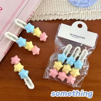 ヘアクリップ｜カラフル・かわいい・星型・セット・前髪・サイドクリップ・ヘアアクセサリー|undefined