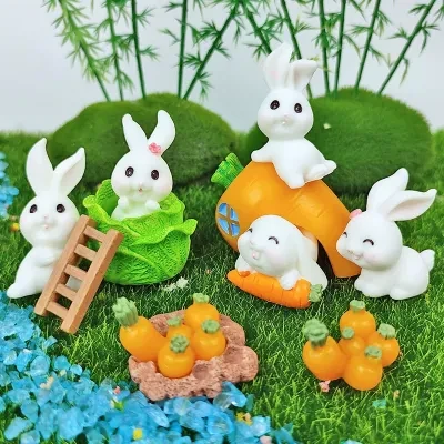 ミニチュア「ウサギの収穫祭」｜人参や白菜など、飾りとして超可愛い