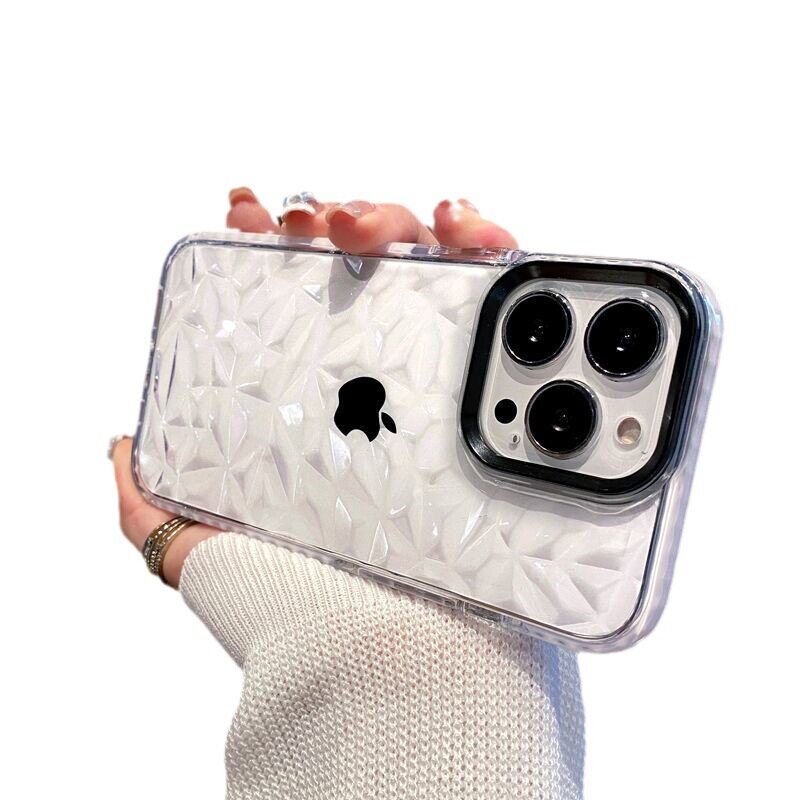 iPhone16Pro Max対応スマホケース｜透明スマホケース・新型・14・15・保護カバー・防落下・ダイヤモンド模様・ラグジュアリー|undefined