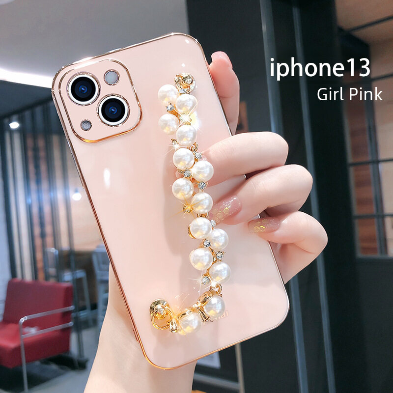 iPhone16対応スマホケース｜シリコンケース・フルカバー・iPhone15ProMax・クリエイティブ・トレンド・パールブレスレット|undefined