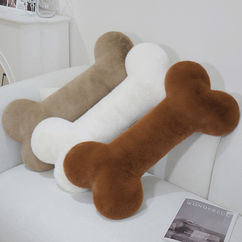 骨型抱き枕｜北欧スタイル・ロングクッション・ソファ用・大きめ・犬用・おもちゃ・噛む・ペット用・かわいい|undefined