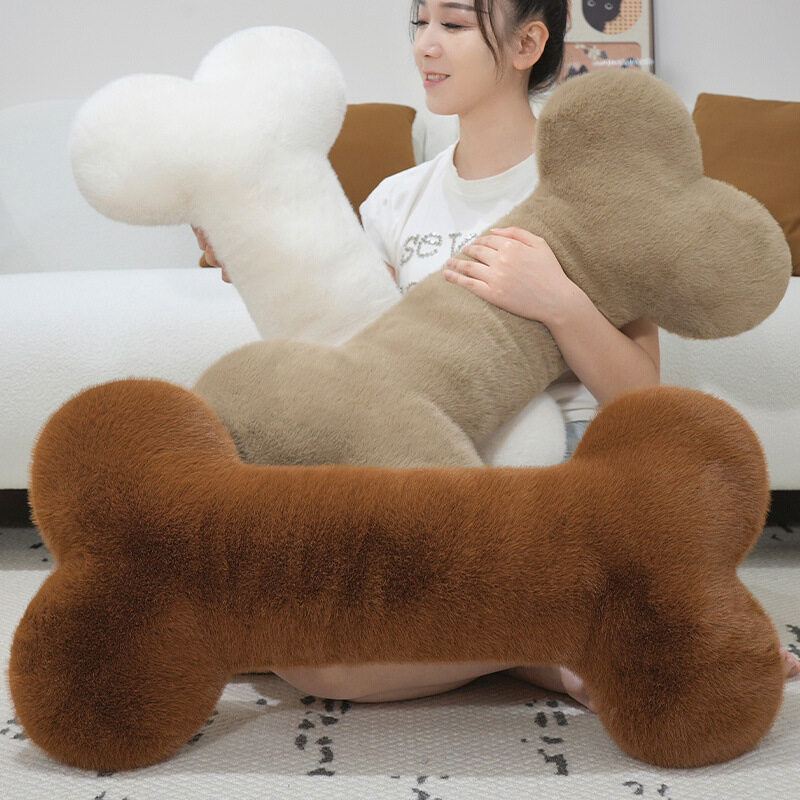 骨型抱き枕｜北欧スタイル・ロングクッション・ソファ用・大きめ・犬用・おもちゃ・噛む・ペット用・かわいい|undefined