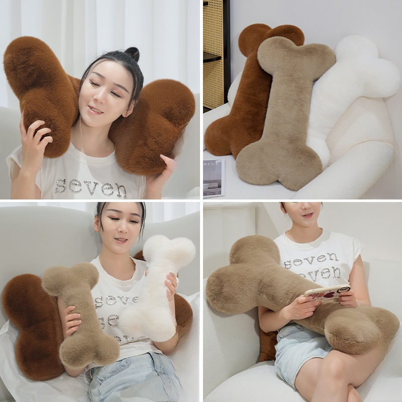 骨型抱き枕｜北欧スタイル・ロングクッション・ソファ用・大きめ・犬用・おもちゃ・噛む・ペット用・かわいい|undefined