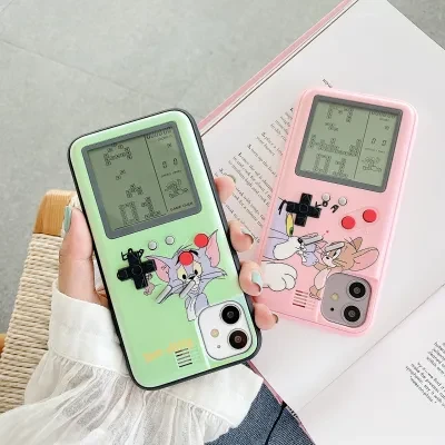 iPhone15プロマックス対応スマホケース｜ゲーム用スマホケース・テトリス・レトロ・ストレス解消・スマホカバー