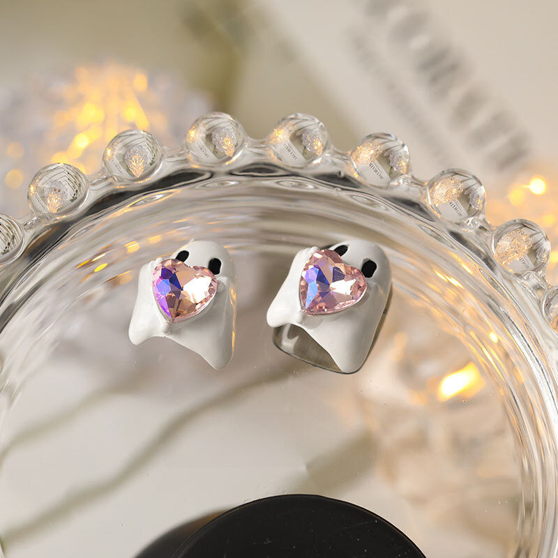 【5個入】ネイルアクセサリー｜ハロウィン・かわいい・ピンク・小鬼・ネイルパーツ・ハート型・アクセサリー・おしゃれ|undefined