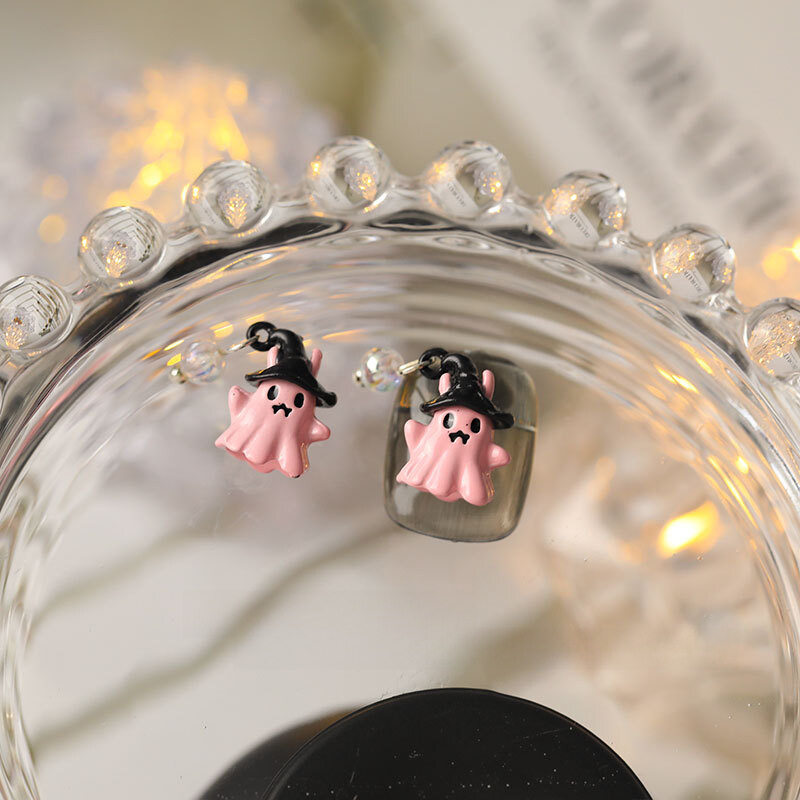 【5個入】ネイルアクセサリー｜ハロウィン・かわいい・ピンク・小鬼・ネイルパーツ・ハート型・アクセサリー・おしゃれ|undefined