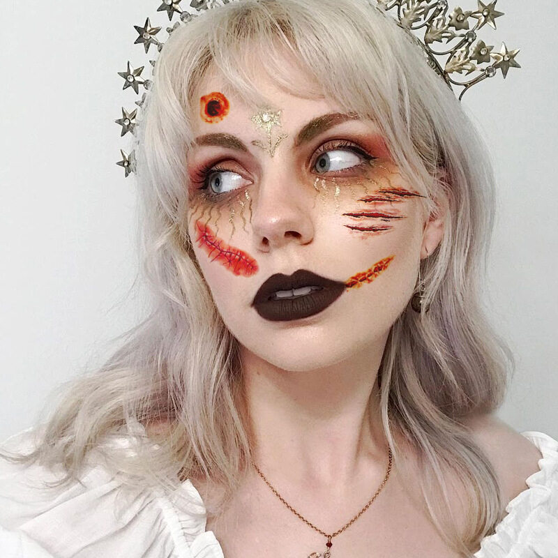 【20枚入】タトゥーシール｜ハロウィン・子供用・カートゥーン・面白い・パーティー・一時的・高級感|undefined