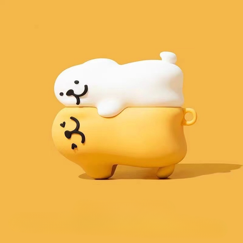 airpodsケースカバー｜小犬・AirPods Pro 3・シリコン・ワイヤレス・Bluetooth・イヤフォン・保護ケース・Apple 2代・ソフトシェル|undefined