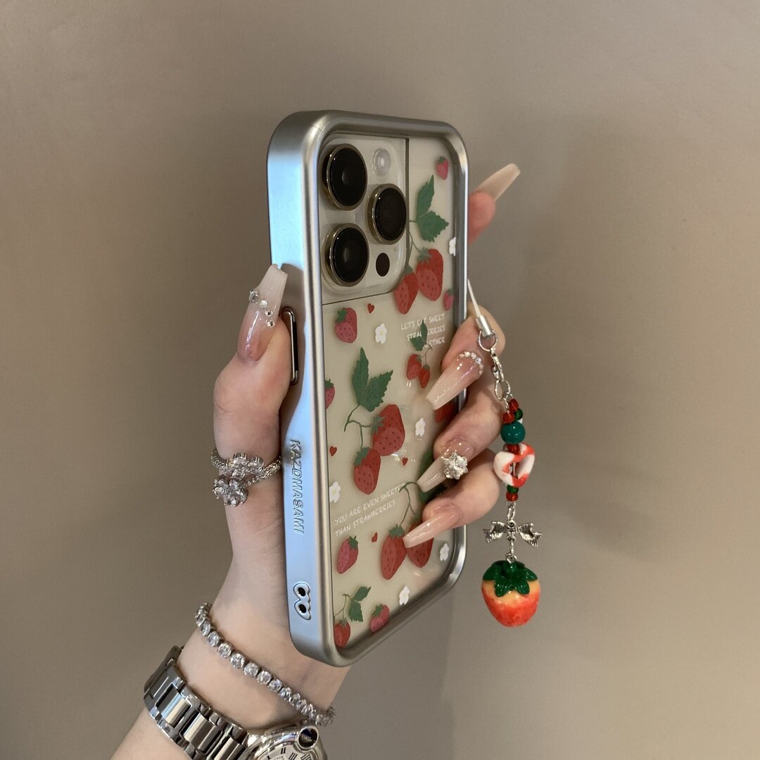 ストロベリースマホケース｜iPhone14対応・15ProMax・11・フルカバー・13・かわいい・12用|undefined