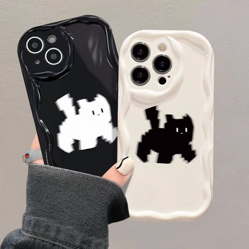 TechGenius iPhoneスマホケース｜ 15・14・13・Pro Max・iPhone 12・11・全包・防摔・XR・XS・X・ソフトケース・カップル・ユーモラス