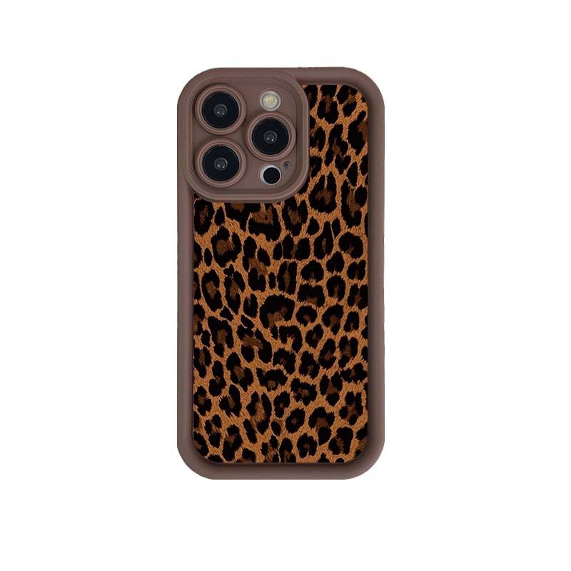 ブラウンヒョウ柄スマホケース｜衝撃吸収・iPhone15Plus・iPhone14ProMax・iPhone13・iPhone12・高級・XS対応|undefined