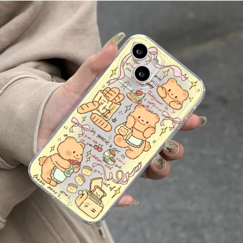 バタークマスマホケース｜iPhone14 Pro Max対応・iPhone15・かわいい・12 Mini・高品質・XR・ソフトケース・7P|undefined