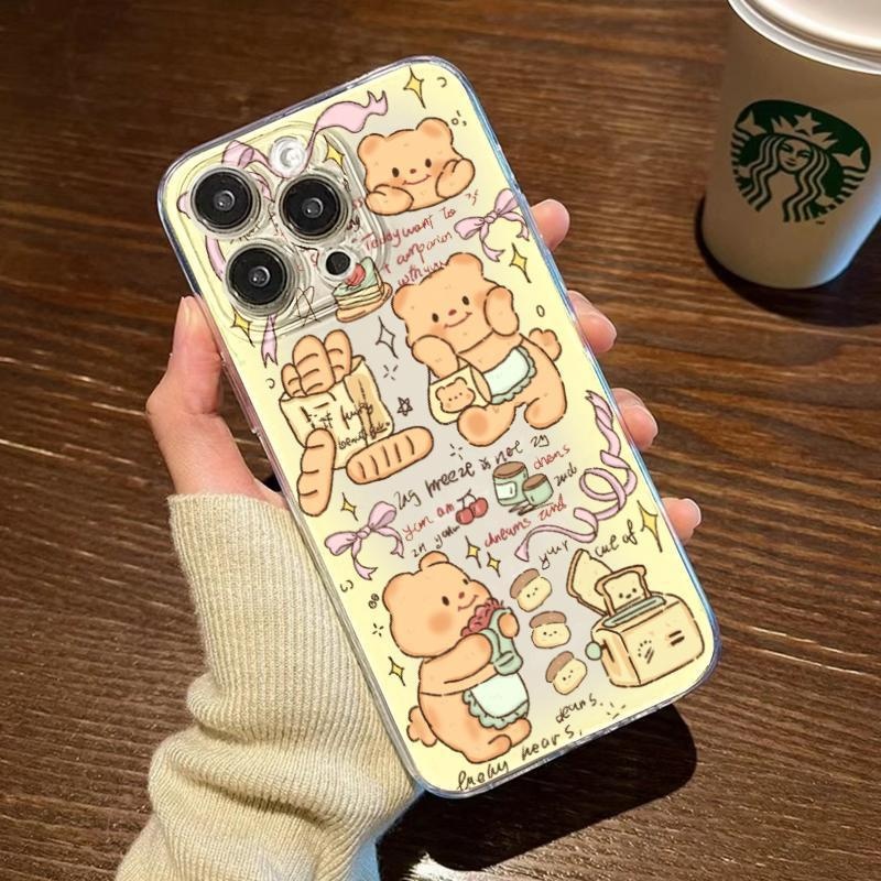 バタークマスマホケース｜iPhone14 Pro Max対応・iPhone15・かわいい・12 Mini・高品質・XR・ソフトケース・7P|undefined