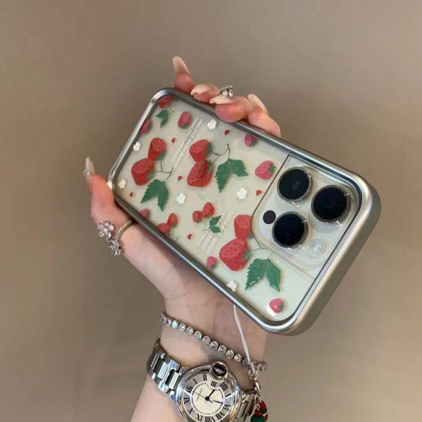 ストロベリースマホケース｜iPhone14対応・15ProMax・11・フルカバー・13・かわいい・12用|undefined