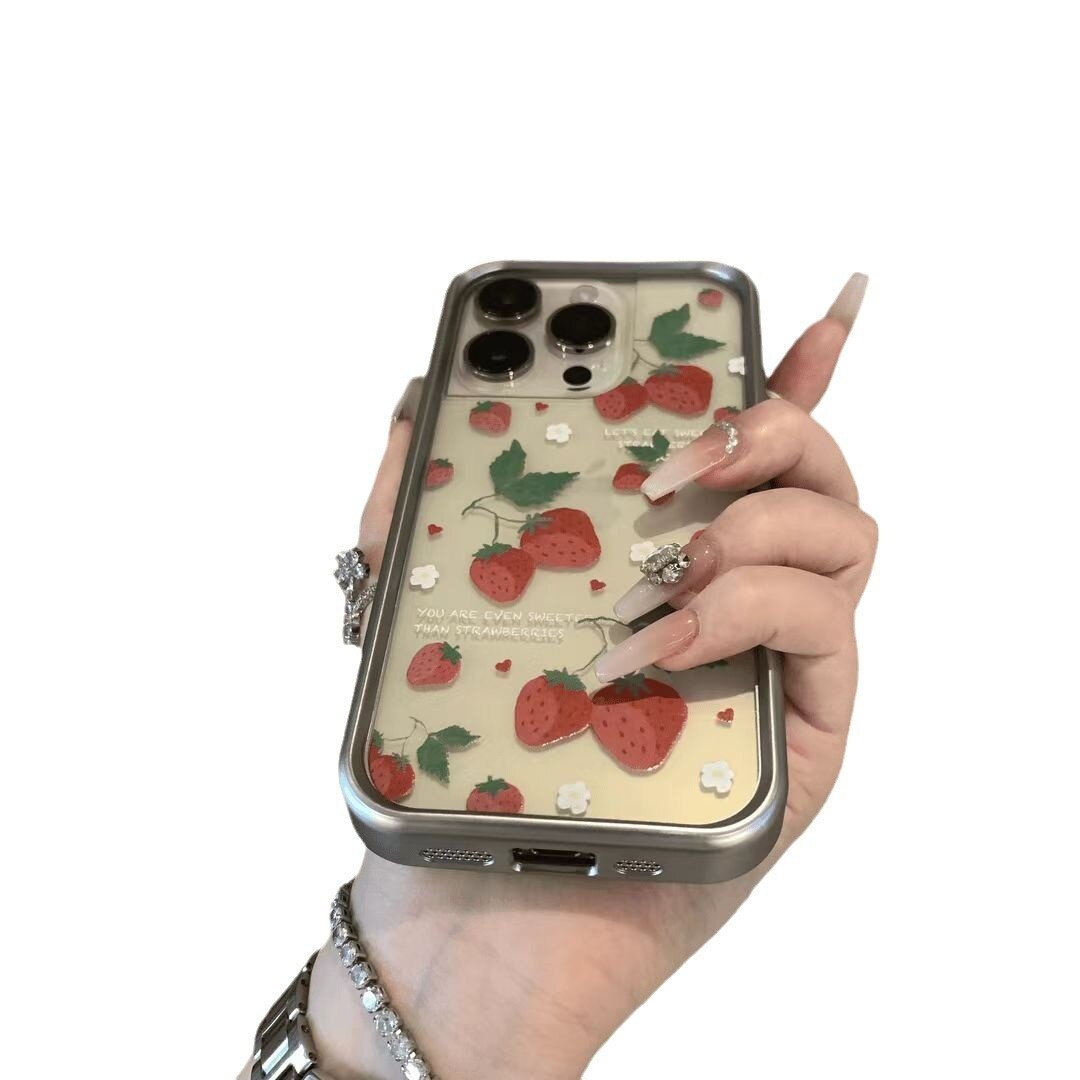 ストロベリースマホケース｜iPhone14対応・15ProMax・11・フルカバー・13・かわいい・12用|undefined
