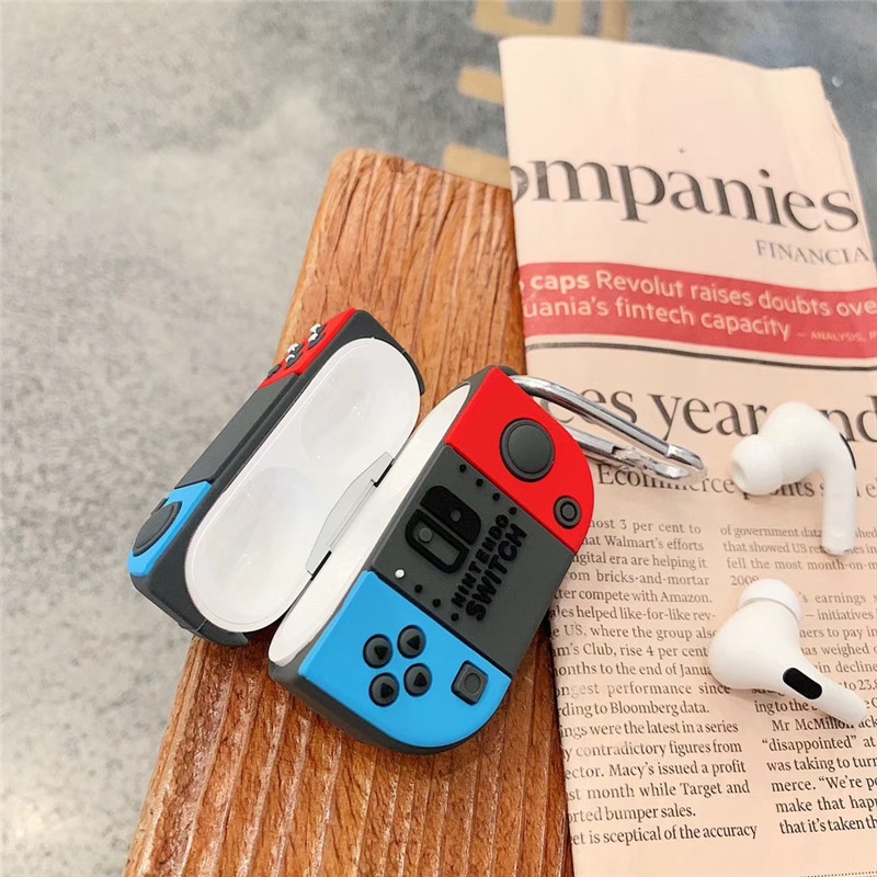 airpodケース｜ゲーム機外観・AirPods Pro・Bluetooth・イヤホンケース・1/2/3世代対応・シリコン・紛失防止・カバー|undefined