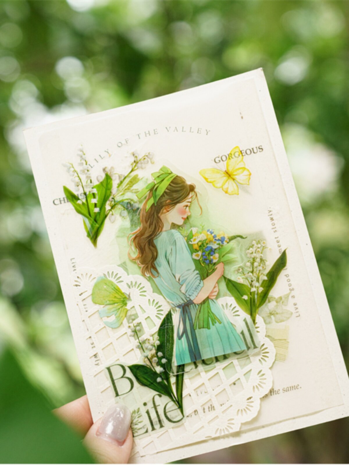植物模切PETテープ｜DIY素材・花・草木・枝葉・チューリップ・バラ・スズラン・手帳・コレクション|undefined