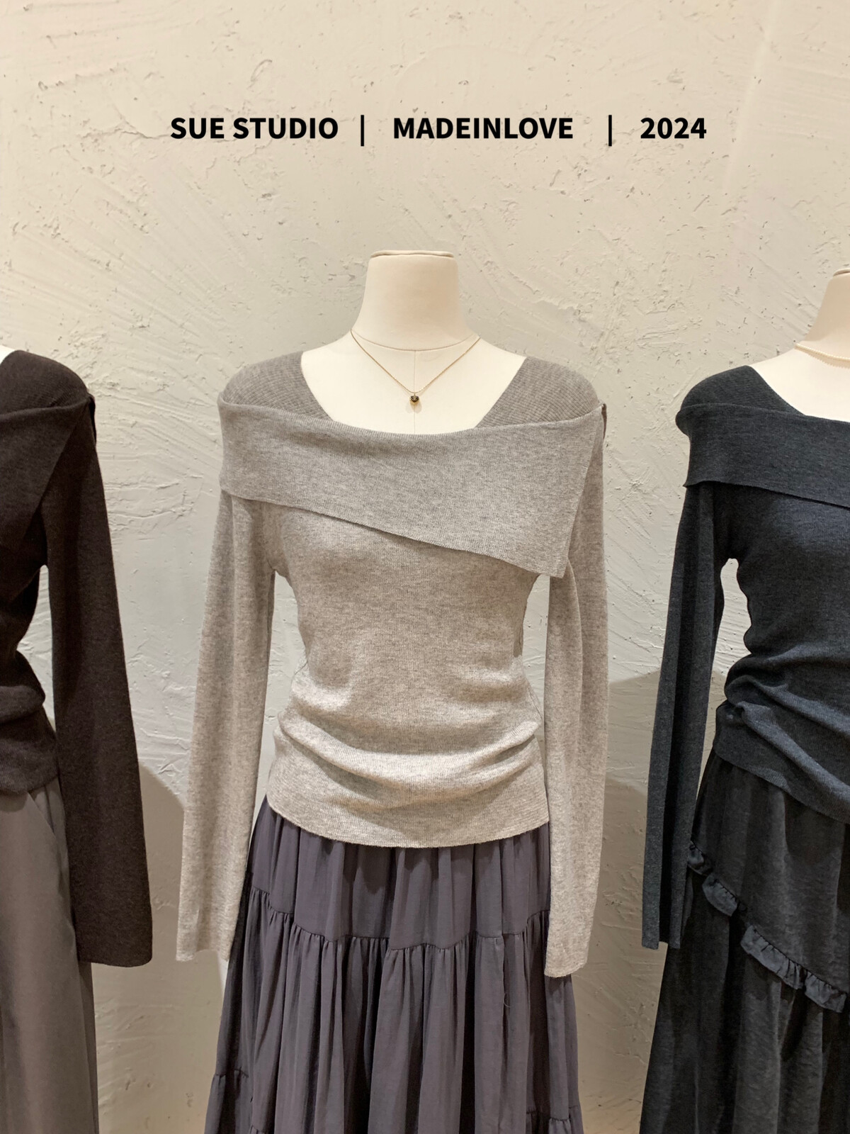 トップス｜デザイン・オフショルダー・リラックス・ニット・ウール・秋にびったり・アキラのチョイス・秋服|undefined