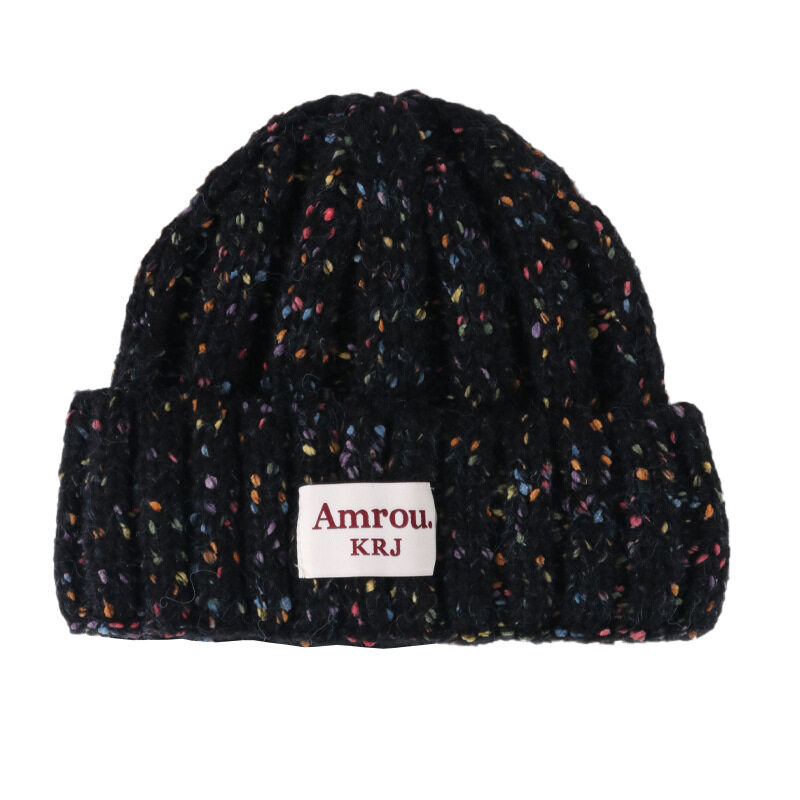 カラフルニット帽｜秋冬用・保温・ラウンドトップ・インスタ映え・小顔効果・毛糸帽・バケットハット|undefined