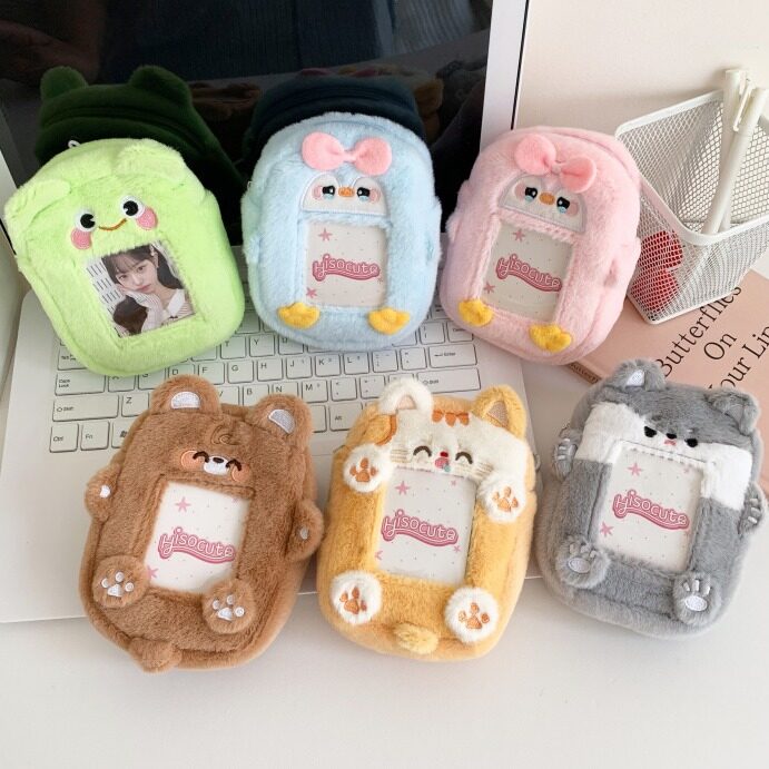 ぬいぐるみカードケース｜動物・学生向け・かわいい・カートゥーン・小銭入れ・収納・キーホルダー|undefined