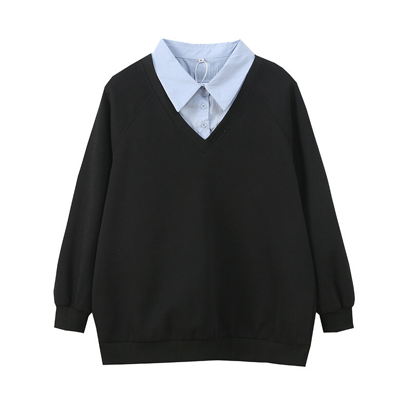 スウェットシャツ｜大きいサイズ・オーバーサイズ・ルーズフィット・レイヤード風・秋冬新作・カジュアル・ゆったり|undefined