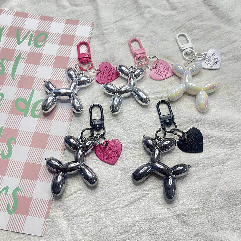 バルーンドッグ型キーホルダー｜【2個】カップル・DIY・バッグチャーム・アクセサリー|undefined