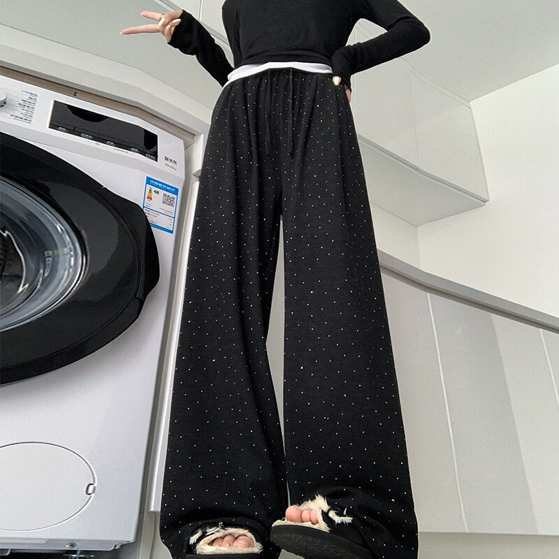 パンツ｜ストレッチ・ハイウエスト・秋冬用・カジュアル・ロング丈・スリム・ソフト・ドレープ感・ファッション|undefined