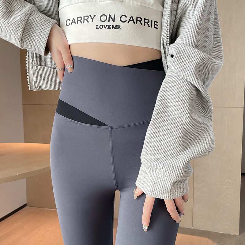 ヨガレギンス｜ファッション・大きいサイズ・シャークパンツ・春秋用・ハイウエスト・ヒップアップ・スリム・ブラック・フィット感|undefined