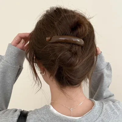 ヘアクリップ｜韓国風・ねじり・横クリップ・トップクリップ・髪飾り