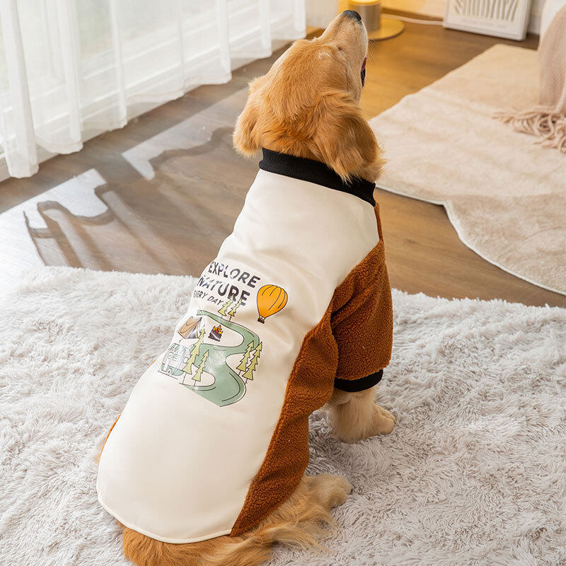 ペット服｜秋冬用・保温・犬服・ゴールデンレトリバー・中型犬・サモエド・裏毛|undefined