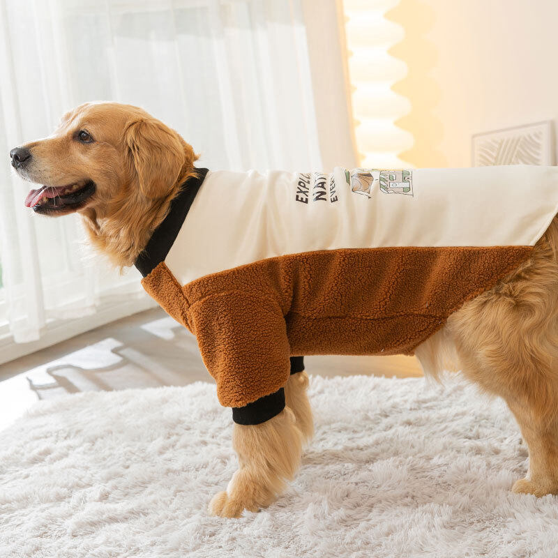 ペット服｜秋冬用・保温・犬服・ゴールデンレトリバー・中型犬・サモエド・裏毛|undefined