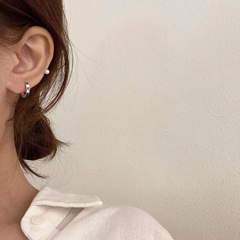 ピアス｜クール・ダーク・デザイン・ミニ・ハート・女性用|undefined