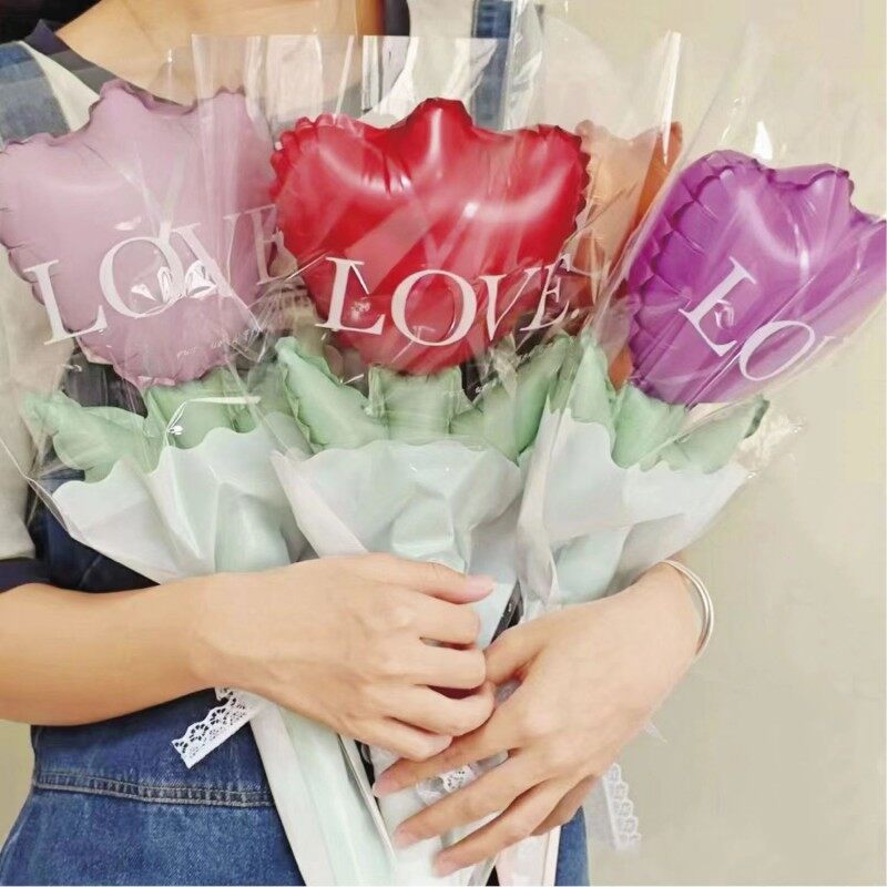 チューリップ型バルーン｜3点セット・可愛い・色鮮やかで長持ち・花束・クリスマスや誕生日や母の日のプレゼントに最適！|undefined