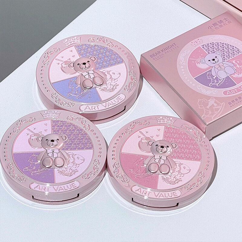 Art Valueチークパレット｜3色・マット・ハイライト・多用途・メイクアップ・化粧品|undefined