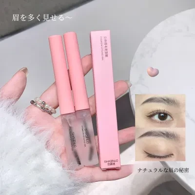 SHAQINUOアイブローコート｜立体感・定型ジェル・細いブラシ・根元がはっきり・ナチュラル眉・無色