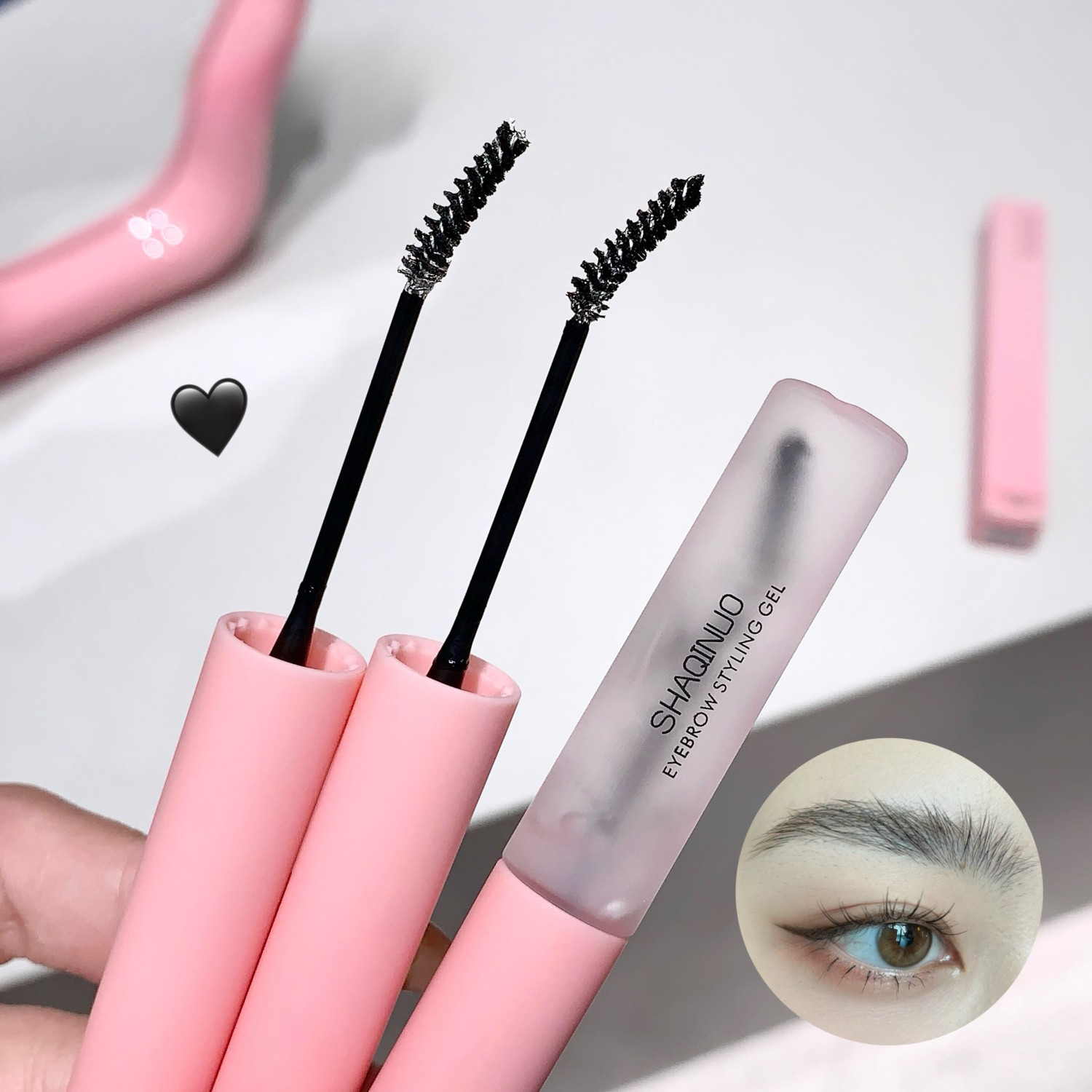 SHAQINUOアイブローコート｜立体感・定型ジェル・細いブラシ・根元がはっきり・ナチュラル眉・無色|undefined