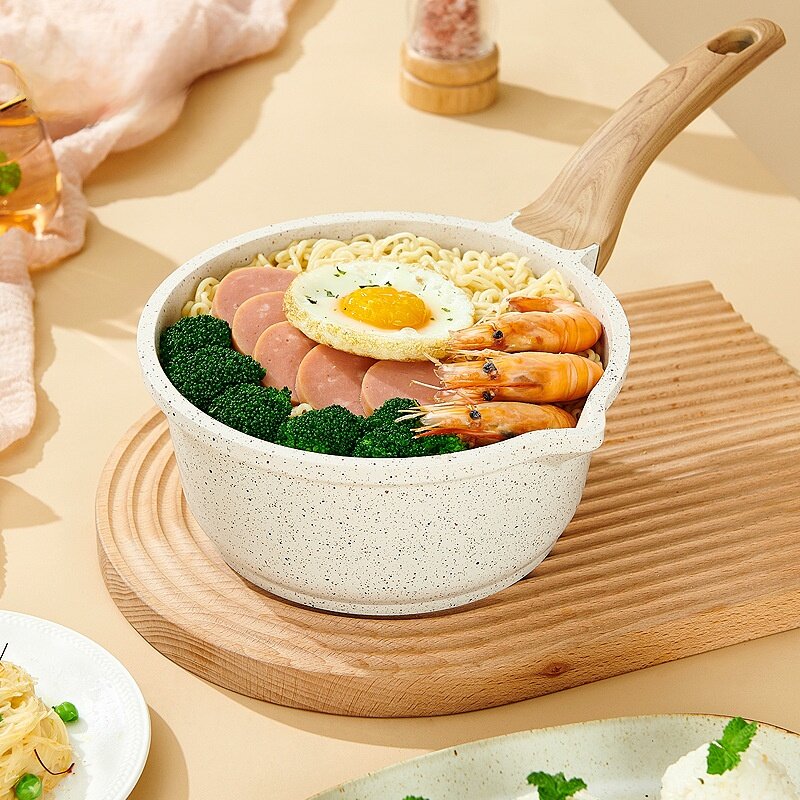 スープ鍋｜麦飯石製・鍋セット・ノンスティック・家庭用・ベビー用・離乳食用・フライパン・多用途|undefined