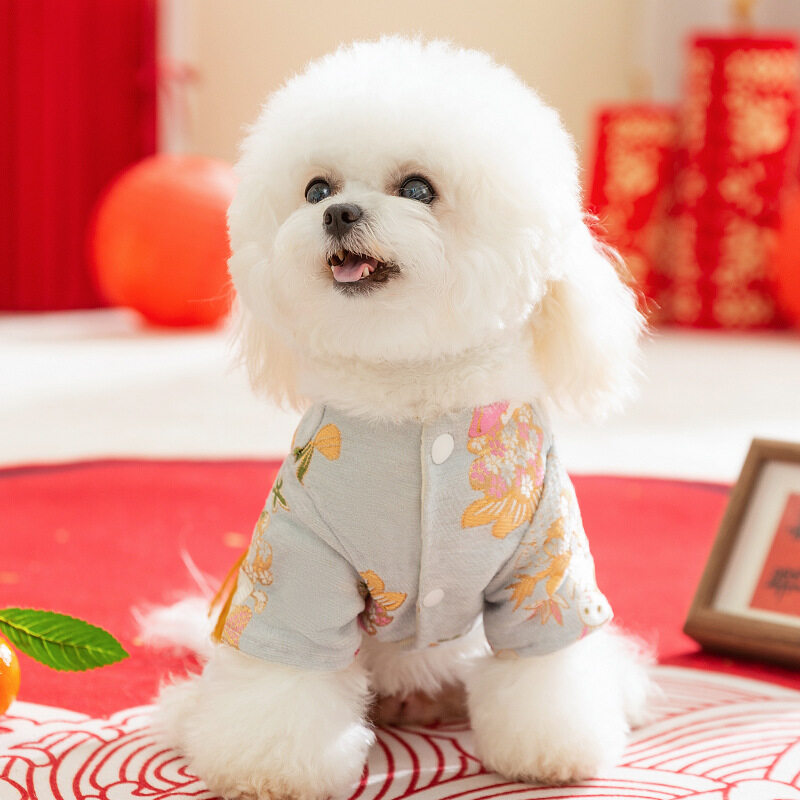 犬服｜秋冬用・中華風・四足・厚手・保温・可愛いデザイン・ふわふわ|undefined