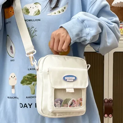 YOOYOOTOWN ショルダーバッグ｜痛バッグ・カートゥーン・バイカラー・かわいい・チック・透明・小型・10cm・バッグ