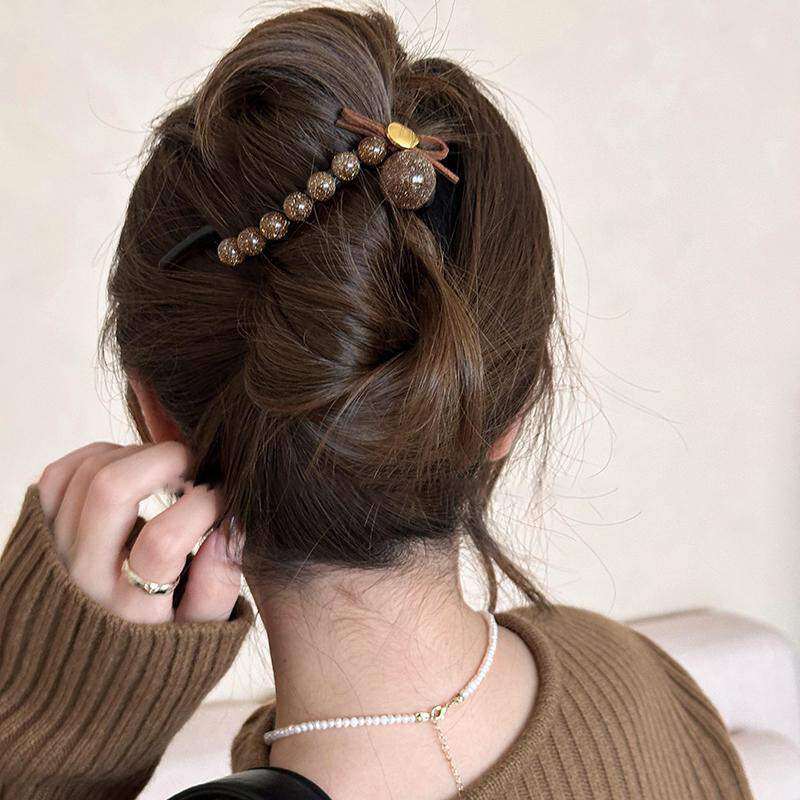 ヘアアクセサリー｜ バタフライリボン・レッド・レジン・お団子・ツイスト・クリップ・ファッション|undefined