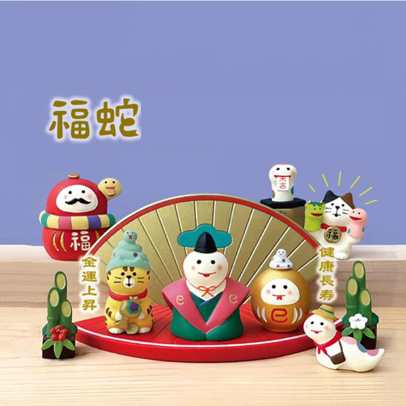 雑貨巳年置物｜日本風・猫・新年DIY・樹脂・装飾・ギフト・雑貨・ZAKKA|undefined
